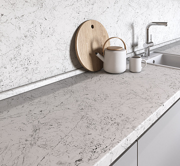 7402/S White Marble пристенная панель kapso