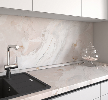 8252/S Mysterious Calacatta пристенная панель kapso