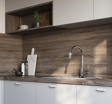 3229/S Sonoma Oak truffle пристенная панель kapso