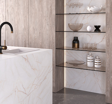 8084/Pt Quartzite Bianco столешница elga