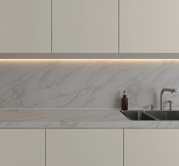 7405/6 Calacatta Marble пристенная панель kapso